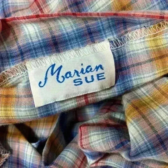 Vintage plaid longsleeve shirt size 9/10 large - Picture 7 of 8